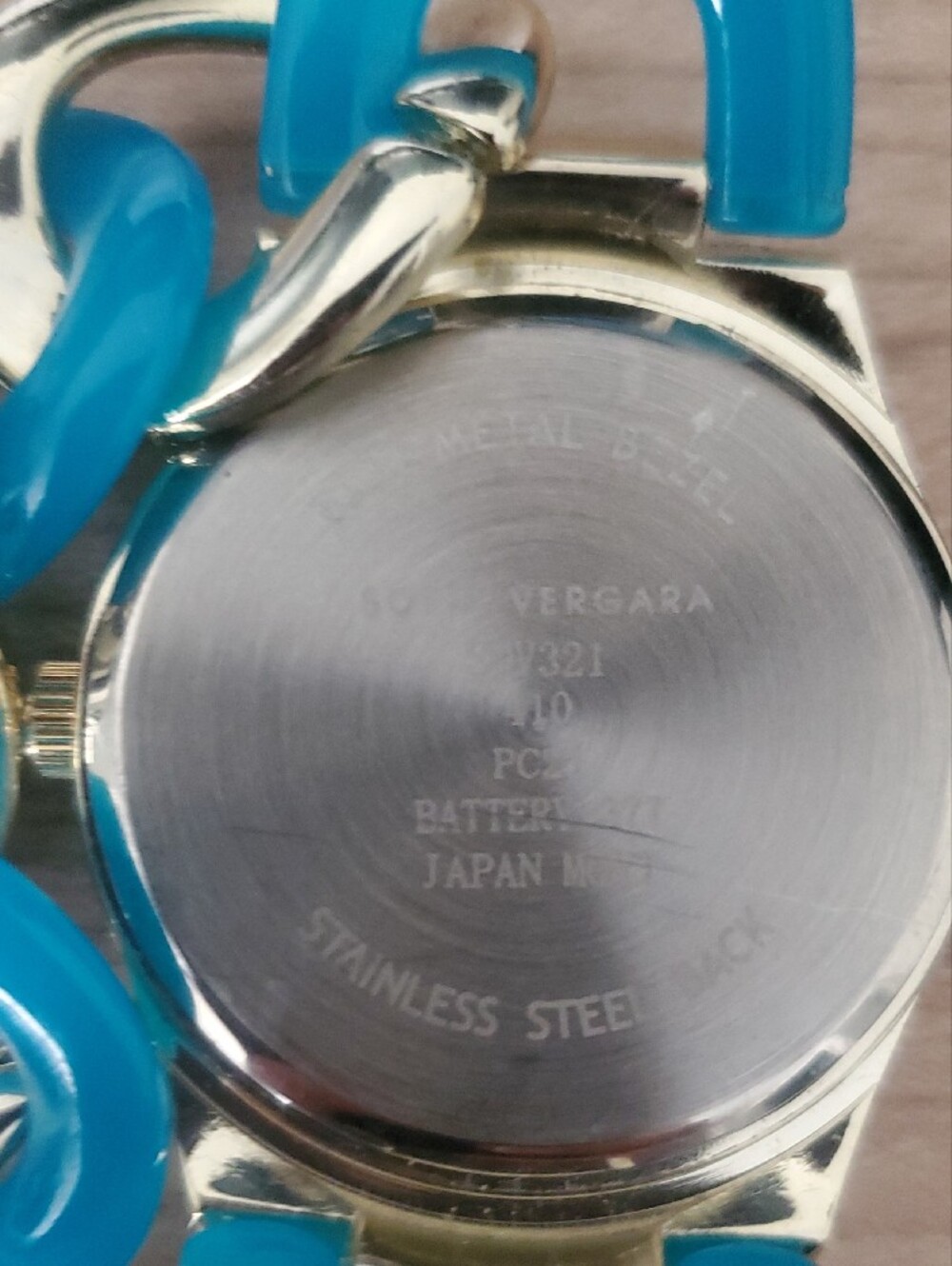 sofia by sofia vergara Silver and Turquoise Link Bracelet Watch - Picture 3 of 8